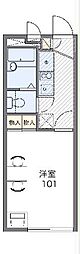レオパレス凛 1Kの間取図画像