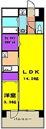 フィオーレヤマト 1LDKの間取図画像