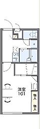 レオパレス櫻花 1Kの間取図画像