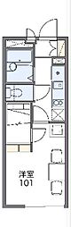 レオパレスSHIMIZUT 1Kの間取図画像