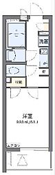 クレイノLibertyResidence 1Kの間取図画像