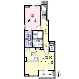 フローラ 1LDKの間取図画像