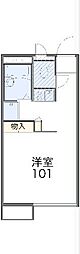 レオパレスハイジ 1Kの間取図画像