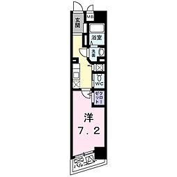 インサイドココア 1Kの間取図画像