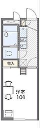 レオパレスルーチェ 1Kの間取図画像