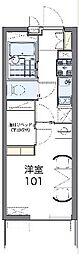 レオパレスモンサンミッシェル 1Kの間取図画像