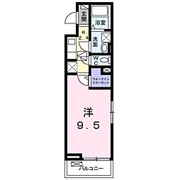 ラヴィータ 1Kの間取図画像