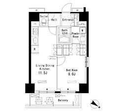 ParkAxis板橋本町弐番館 1LDKの間取図画像