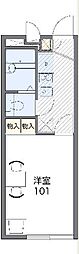 レオパレスメローネ6 1Kの間取図画像