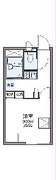 レオパレスE,G 1Kの間取図画像