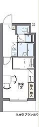 レオパレスストレーザ椿森 1Kの間取図画像