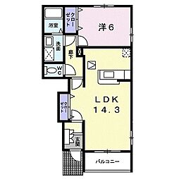 間取図画像 1LDK