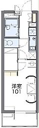 レオパレスモンジュイ 1Kの間取図画像