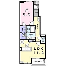 グランデ 1LDKの間取図画像