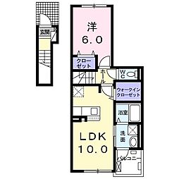 ツリージェイKKR 1LDKの間取図画像
