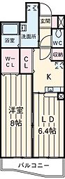 ハミングホーム芝山 1LDKの間取図画像