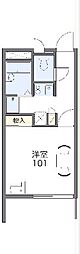 レオパレスア・ラ・モード 1Kの間取図画像