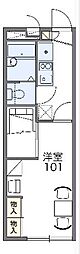 レオパレスクラブ・ジールズ 1Kの間取図画像