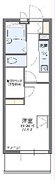 レオパレス東本町 1Kの間取図画像