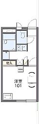 レオパレスアミニティ 1Kの間取図画像