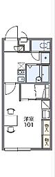 レオパレスサンコーポしおみ 1Kの間取図画像