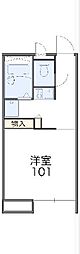 レオパレスみずき 1Kの間取図画像