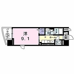 フェニックス 1Kの間取図画像