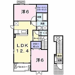タワーサイド 2LDKの間取図画像