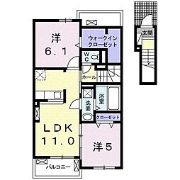 フューチャーフォレスト3 2LDKの間取図画像