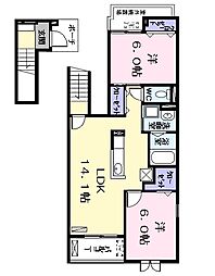 ITPlace2 2LDKの間取図画像