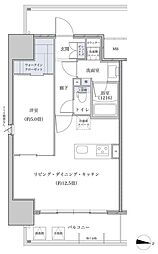 パークアクシス名古屋山王橋 1LDKの間取図画像