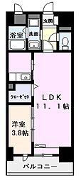 Rafraichirdeux 1LDKの間取図画像