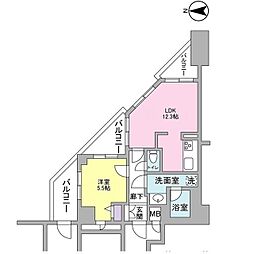 間取図画像 1LDK