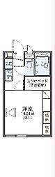 レオパレスファーストウィング 1Kの間取図画像