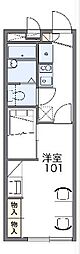 レオパレスワイズ 1Kの間取図画像