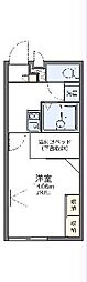 レオパレスメープルコート 1Kの間取図画像