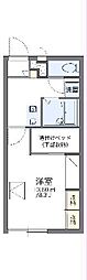 レオパレスクレール 1Kの間取図画像