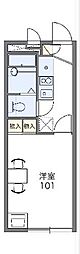 レオパレス鶴舞 1Kの間取図画像