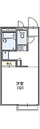 レオパレスメルベーユ 1Kの間取図画像