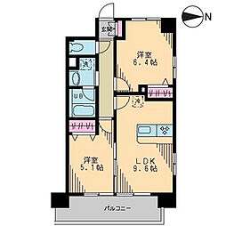 すだま 2LDKの間取図画像
