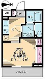 セレリーオ・ニッコー 1階1Kの間取り