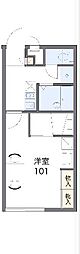 レオパレス天伯2 1Kの間取図画像