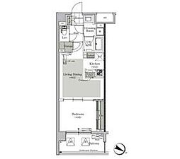 ParkCube西ヶ原STAGE 1LDKの間取図画像
