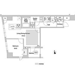 JR山手線 大塚駅 徒歩12分の賃貸マンション 5階1LDKの間取り