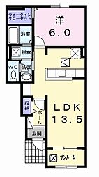 コッティアラヤ 1LDKの間取図画像