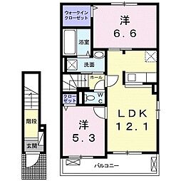 間取図画像 2LDK