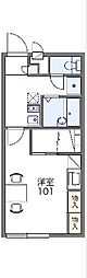 レオパレスコンフォート 1Kの間取図画像