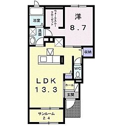 間取図画像 1LDK