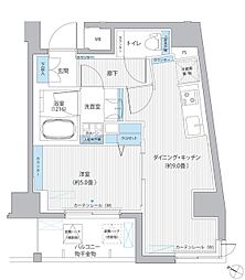 casaKEITO 1DKの間取図画像