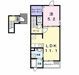 ボン・シャンス3 1LDKの間取図画像